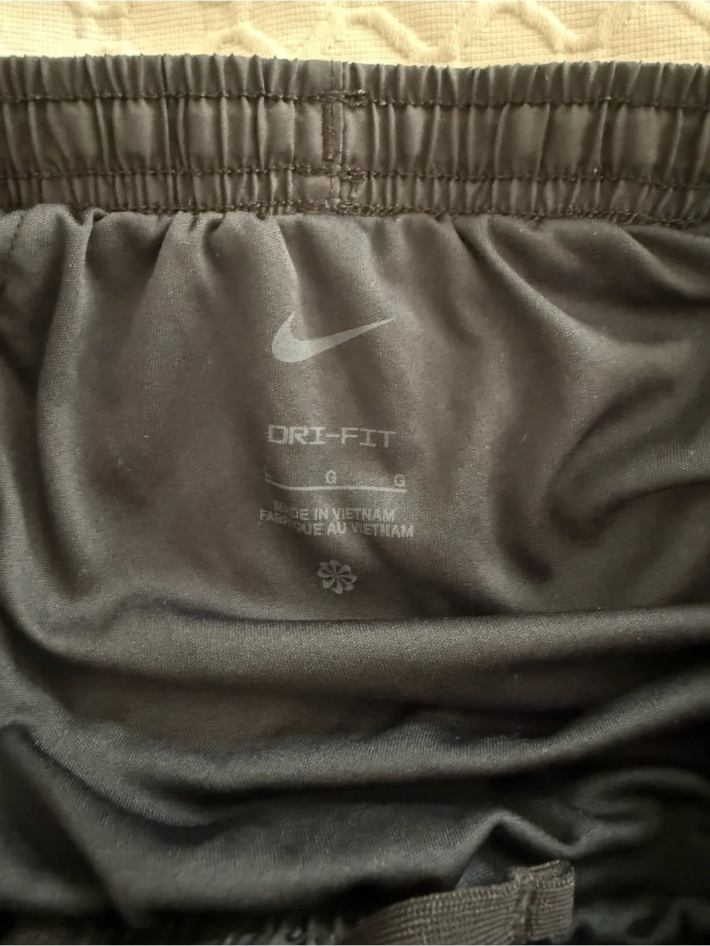 Nike Black Shorts with White Trim